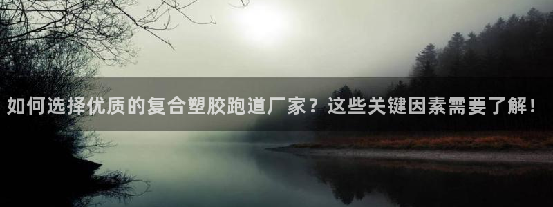 红足1世足球网址大全：如何选择优质的复合塑胶跑道厂家？这些关键因素需要了解！