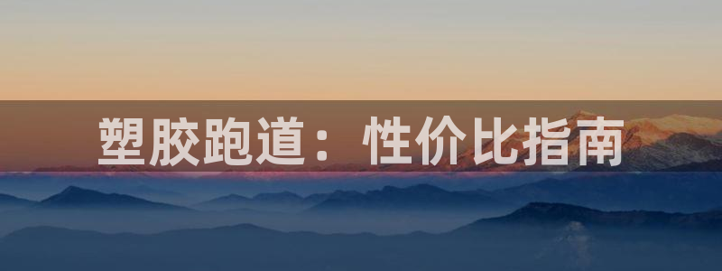 红足1世1站：塑胶跑道：性价比指南
