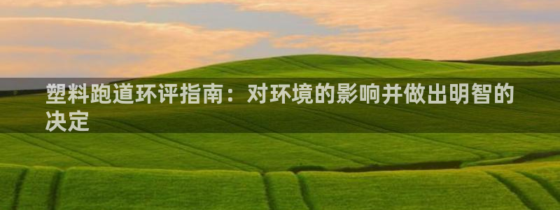红足一1世：塑料跑道环评指南：对环境的影响并做出明智的
决定